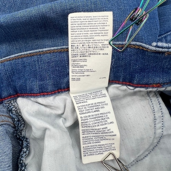 Tommy Hilfiger Distressed Rough Hem Jean Leggings Size 14 Women's - Picture 7 of 8